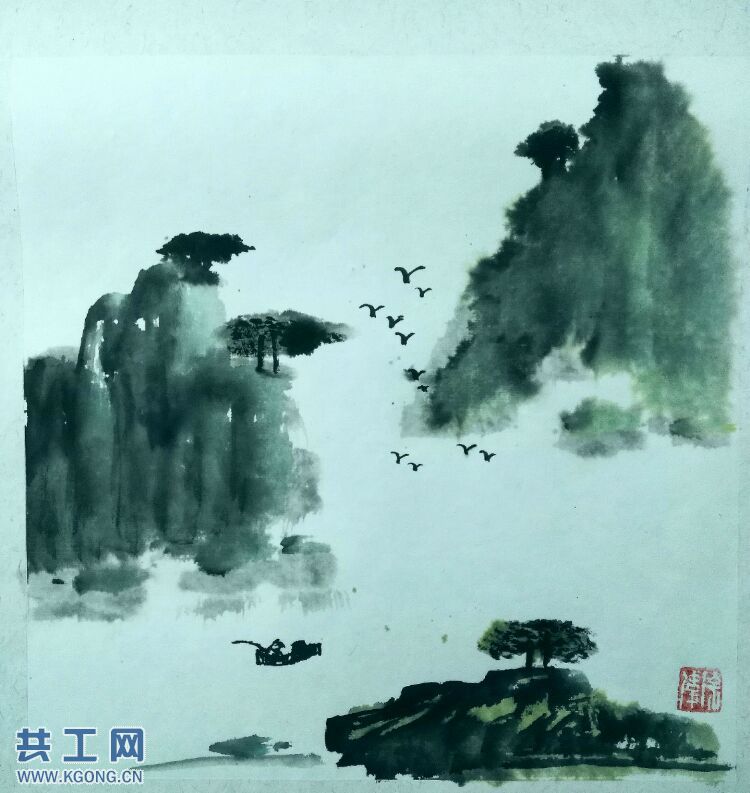 抒出心画自天成，知墨书法家徐伟书画之美