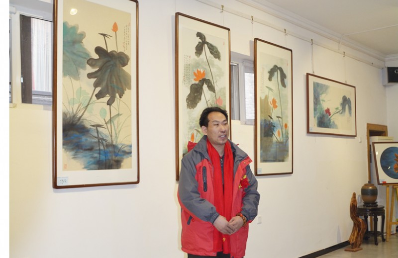 清风徐来——林清泉荷花作品展全国巡展北京首展在中国宋庄开展