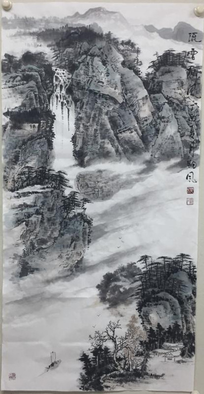 曲径通幽处，禅房花木深----青年画家朔风作品欣赏