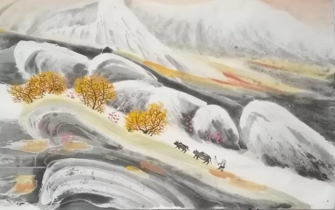 靳荣云冰雪矾墨画与传统国画汇报展