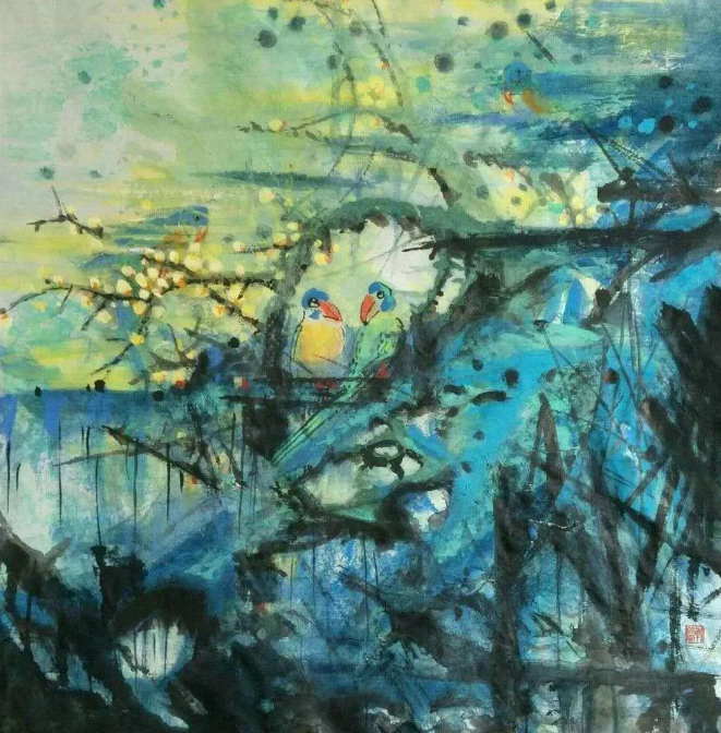 靳荣云冰雪矾墨画与传统国画汇报展