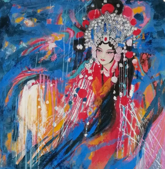 靳荣云冰雪矾墨画与传统国画汇报展