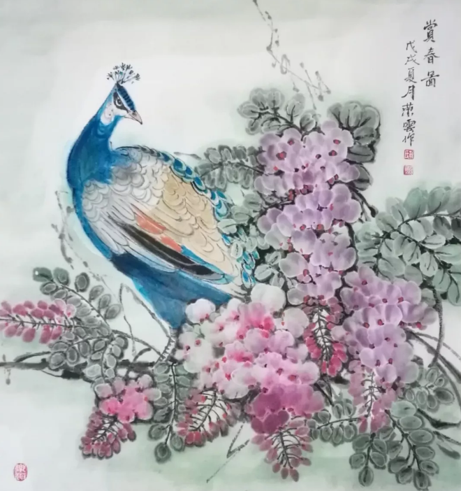 靳荣云冰雪矾墨画与传统国画汇报展