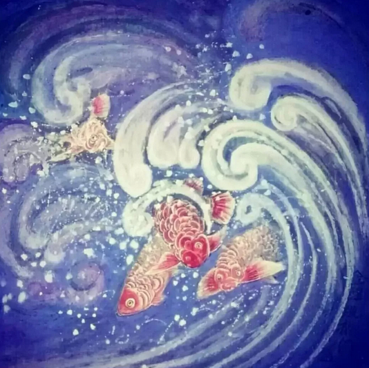 靳荣云冰雪矾墨画与传统国画汇报展