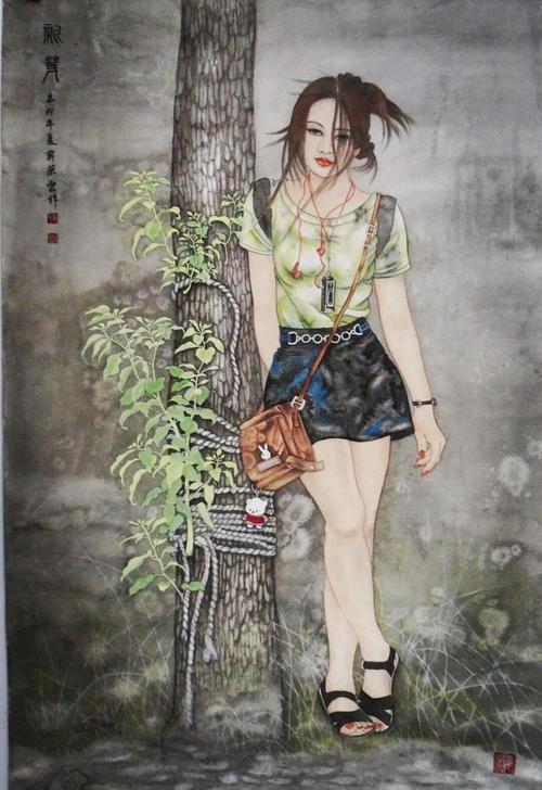 靳荣云冰雪矾墨画与传统国画汇报展