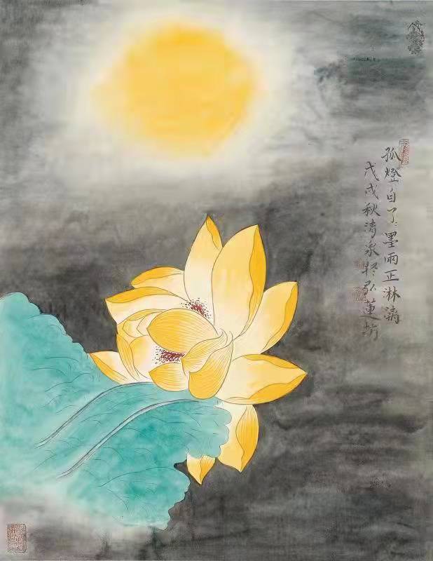 实力派画家林清泉荷花作品欣赏 实力派画家林清泉荷花作品欣赏