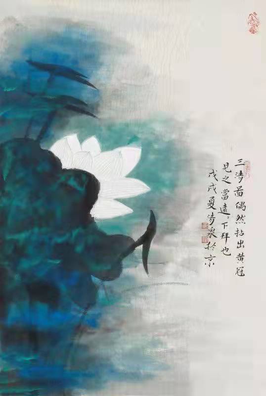 实力派画家林清泉荷花作品欣赏 实力派画家林清泉荷花作品欣赏