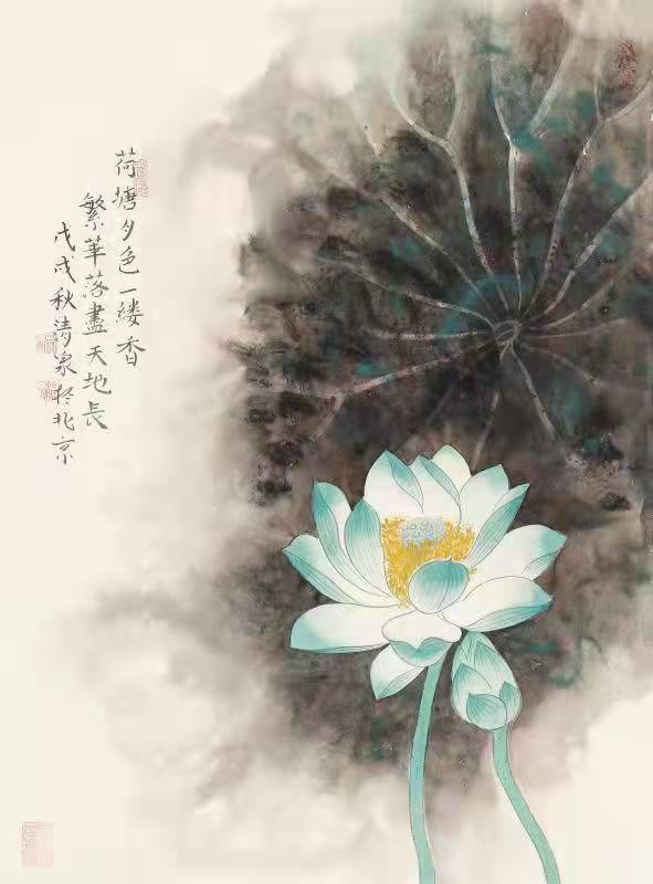 实力派画家林清泉荷花作品欣赏 实力派画家林清泉荷花作品欣赏