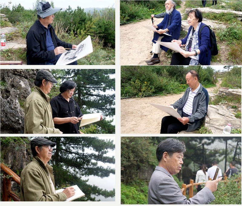 中华靳氏部分书画名家南太行写生创作暨第四届艺术研讨会在王莽岭三宝山庄举行 中华靳氏部分书画名家南太行写生创作暨第四届艺术研讨会在王莽岭三宝山庄举行