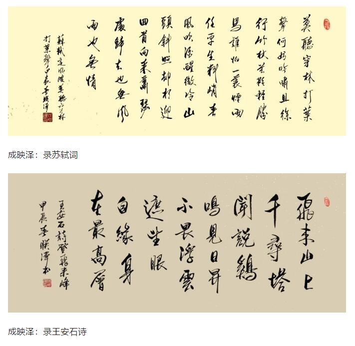 成映泽书法作品欣赏