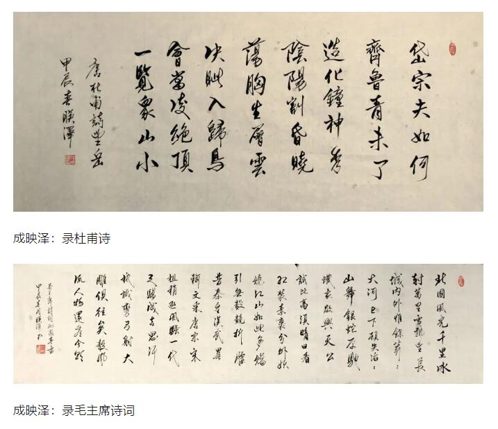 成映泽书法作品欣赏
